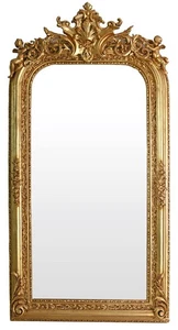 Luxus Spiegel Barockspiegel Antik Wandspiegel Rokoko Hängespiegel Gold164cm - Bild 1 von 4