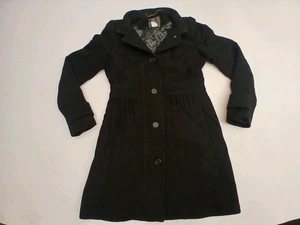 J. Crew Lady Tagesmantel Damen Größe 2 schwarz Wolle Knopfleiste - Bild 1 von 9