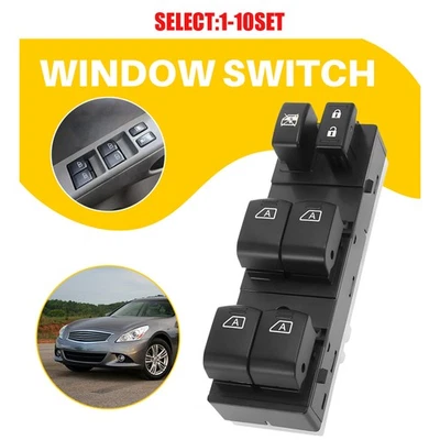 Left Window Switch 25401-JK42E for 07-15 Infiniti G35 G37 Q40 Nissan Maxim 1-10x — 第 1/4 张图片