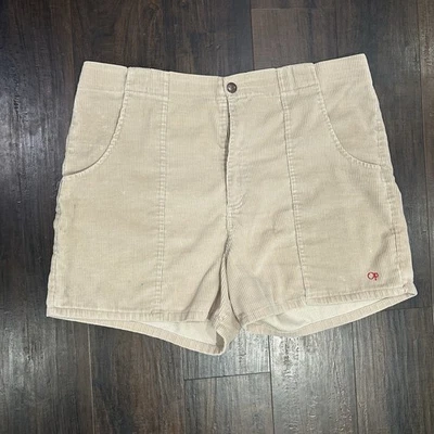 Pantalones Cortos Vintage Años 80 OP Cord Bronceado Ocean Pacific Pana Cintura 38 Magnum PI Foto 1 de 4