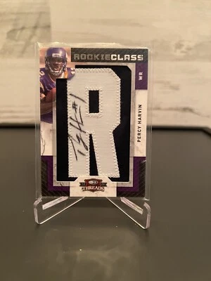 2009 Panini Rookie Class Percy Harvin /180 Autograph R  (RC,AU,MEM) - Image 1 of 2