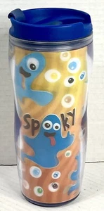 Taza de viaje lenticular espeluznante Starbucks vaso 3D usada con tapa 2006 Halloween - Imagen 1 de 11
