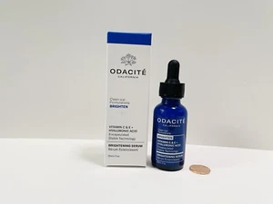 ODACITE Brightening Vitamin C & E + Hyaluronic Acid Serum 1 oz 30 mL Full Size - Picture 1 of 1