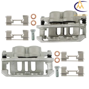 2× Front Disc Brake Caliper w/ Bracket For Ford Crown Victoria Lincoln Mercury - Foto 1 di 10