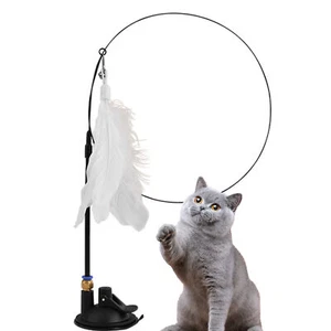 Cat Toys Wand Auto Interactive Cat Toys With Bell Realistic Cat Teasing Stick - Picture 1 of 14