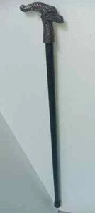 Antique Solid AL Dragon Head Handle Stainless Steel Tactical Walking Stick Cane - Picture 1 of 4