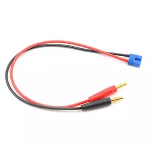 SpeedTek RC Heavy Duty EC3 Charge Lead (Male EC3 To 4mm Banana Plugs) - Picture 1 of 1