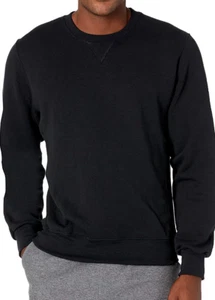 Pullover Russell Athletic para hombre, negro, polar cuello redondo (mediano) (grande) A5 - Imagen 1 de 10