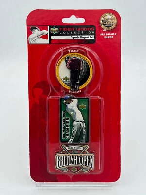Juego de imanes Tiger Woods 1999 The British Open Collection 3 cubiertas superiores ¡PGA sellado! Foto 1 de 2