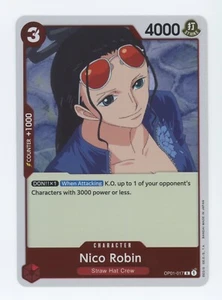 One Piece TCG Romance Dawn Nico Robin OP01-017 FOIL Fresh Pull - Imagen 1 de 1