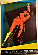 LOT of 4 Original SARAJEVO 1984 WINTER OLYMPIC GAMES LITHOGRAPH POSTERS Warhol
