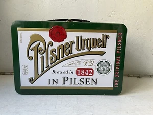 Pilsner Urquell Brotdose aus geprägtem Metall - Bild 1 von 7