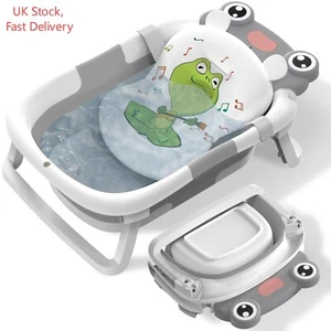 Baby Bath Tub Foldable BathTub Essentials for Newborn 0-24 Months Bath Cushion - Picture 1 of 8