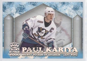 1999-00 Pacific Crown Royale Ice Elite Paul Kariya #1 HOF