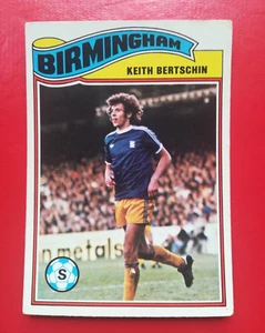 Topps Orange Back Football Cards 1978 #264 - Keith Bertschin - Birmingham City - Picture 1 of 2
