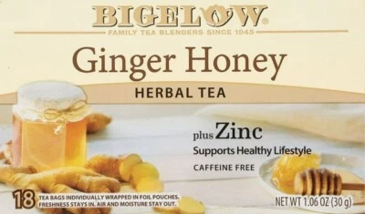Té de hierbas Bigelow miel de jengibre - 18 bolsitas de té Foto 1 de 4