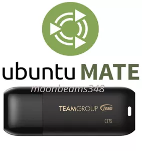 Ubuntu MATE 25.04 64 Bt FAST 32 Gb Usb 3.2 Drive Linux Bootable Live Install - Picture 1 of 7
