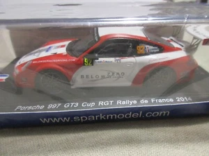SPARK 1/43 PORSCHE 997 GT3 CUP RGT RALLYE DE FRANCE 2014 #92 SF087 LIM.ED. - Imagen 1 de 7