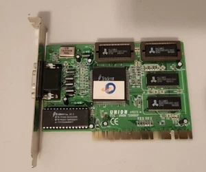 Trident Union TD9680P EDO Micro UTD73 VGA Graphics Card - Picture 1 of 4