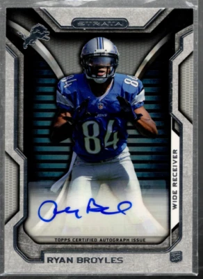 A2429- 2012 Topps Strata Rookie Autographs #RARB Ryan Broyles Auto - NM-MT - Image 1 of 2