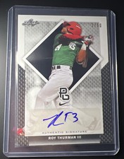 2016 Leaf Perfect Game National Showcase Black /50 Roy Thurman III #BA-086 Auto