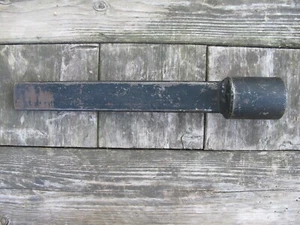 Vintage Large Industrial 13" Steel Shaft 1-3/8' Wrench Socket - Picture 1 of 5