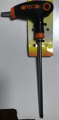 Hit Chiave Maschio brugola Torx Impugnatura di Manovra a T Cromata - Immagine 1 di 3