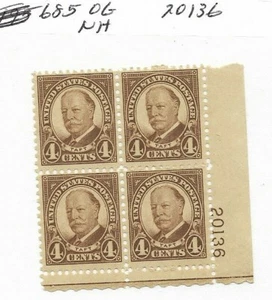 Scott 685 plate 20136 OG NH - Picture 1 of 2