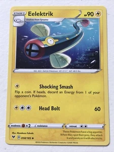 Pokemon Card Vivid Voltage 2020 Pack Fresh Stage 1 EELEKTRIK 58/185 Elefish - Picture 1 of 3