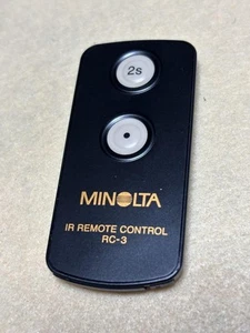 Minolta RC-3 IR Fernbedienung für Kameras gebraucht, einfaches 2-Tasten Design - Bild 1 von 4