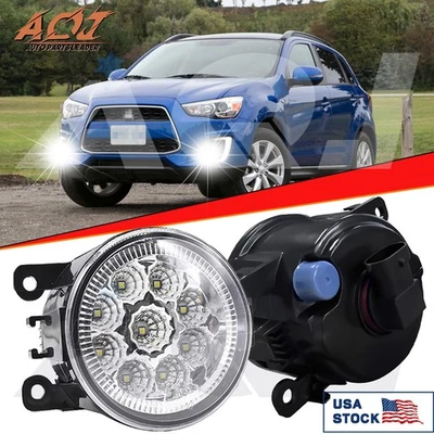 For Mitsubishi RVR 2011-2017 2PCS Bumper LED White Fog Lights Driving Lamps Foto 1 de 4