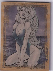 Lady Death & the Women of Chaos! Love Bites Gold-Brushed Foil C1 Swimming Diva - Picture 1 of 2