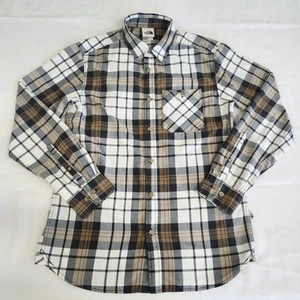 The North Face Mens Medium Plaid Long Sleeve Button Up Chest Pocket Shirt - Picture 1 of 16