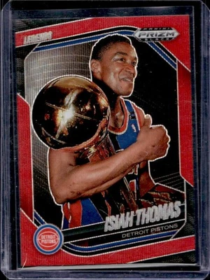 Pistones Prizm #293 2024-25 Black Isiah Thomas Legends Ruby Wave Foto 1 de 2