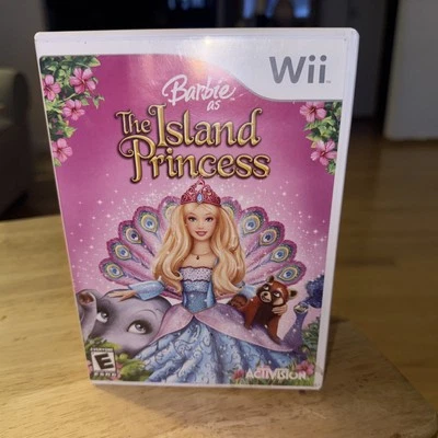 Чехол, буклет и игра Barbie as the Island Princess (Nintendo Wii, 2007 г.) - Изображение 1 из 4