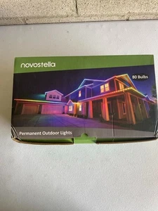 NOVOSTELLA Permanent Outdoor 80 LED Eaves Lights Rainbow RGBIC 100ft WiFi APP - Picture 1 of 5