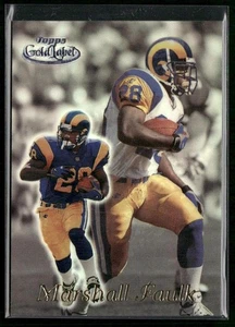 1999 Topps Gold Label Class 2 Black Marshall Faulk #86 St. Louis Rams - Foto 1 di 2