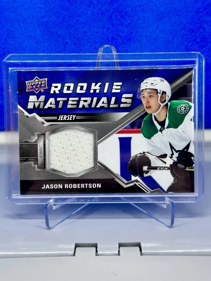 2020-21 Upper Deck - Rookie Materials Jason Robertson #RM-JR (MEM, RC) - Image 1 of 2