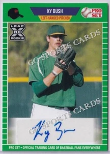 2021 Leaf Pro Set PS-KB1 Ky Bush XRC Autograph Green Angels - Picture 1 of 1