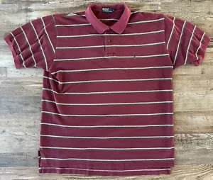 Polo Ralph Lauren Herren Poloshirt Classic XXL weinrot Streifen weinrot Preppy - Bild 1 von 6