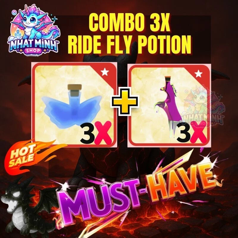 A NEW BRAND 🧴 Combo 3x Ride Potion + 3x Fly Potion – Trusted Store! | Fast Delivery