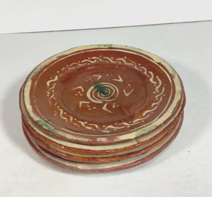 Hecho en México 5”-5.25” Cerámica Estilo Tlaquepaque Platillo Plato Lote de 5 - Imagen 1 de 16