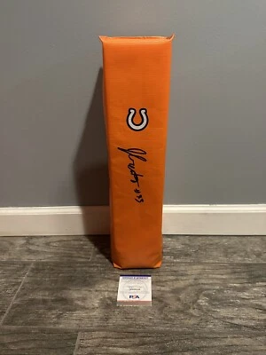 JULIUS BRENTS SIGNED INDIANAPOLIS COLTS TOUCHDOWN PYLON PSA/DNA COA AUTOGRAPHED - Image 1 of 3