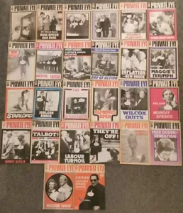 26 PRIVATE EYE MAGAZINES FROM 1980 COMPLETE YEAR GOOD CONDITION - Picture 1 of 1