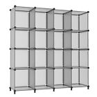 Cube Storage Organizer, 16 Cube Closet Organizer, Stackable Storage Cube Shel...