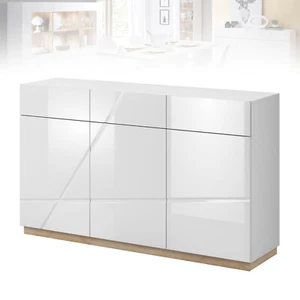 Kommode FUTURA FU-08 mit 3 Türen 3 Schubladen 150 cm Sideboard Hochglanz Modern - Bild 1 von 5