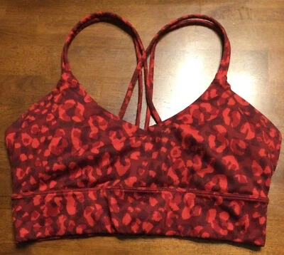 Junior’s Joylab Racerback Sports Bra Size XS Red Cheetah Print - Image 1 of 3