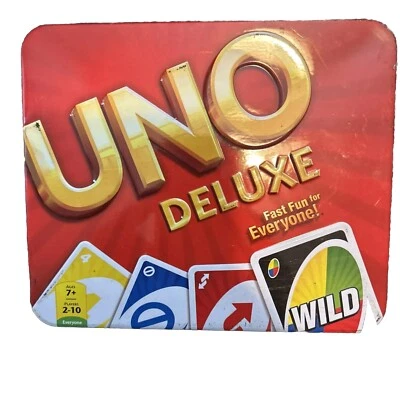 UNO DELUXE IN TIN 2012 MATTEL - Image 1 of 4