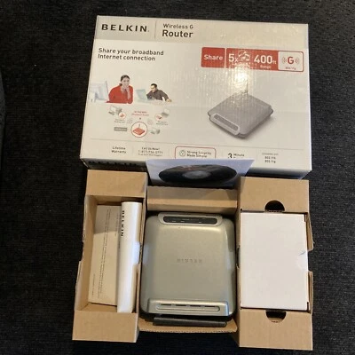 Belkin Wireless G Router F5D7230-4 400FT Range - Image 1 of 4