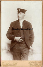 GERMAN CABINET CARD. MINER. OCCUPATION.  WORKER. ANTIQUE PHOTO